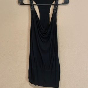 This is a medium sparkly (Guess) tank top blouse